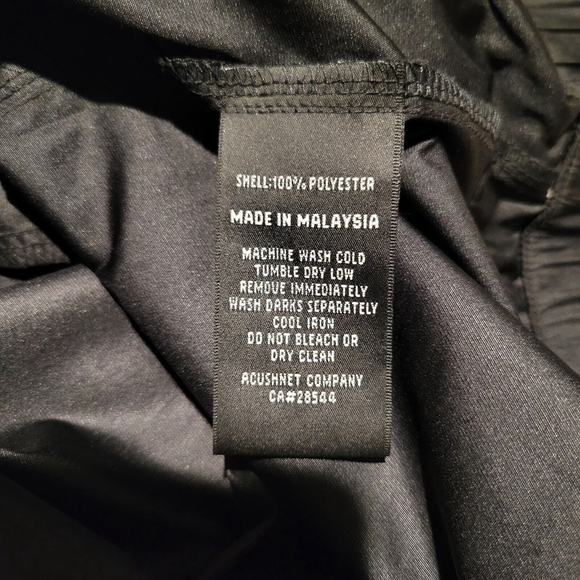 FootJoy Golf 1/4 Snap Black Pullover Windbreaker Sleeveless Vest Men’s Size XL. - Picture 13 of 14